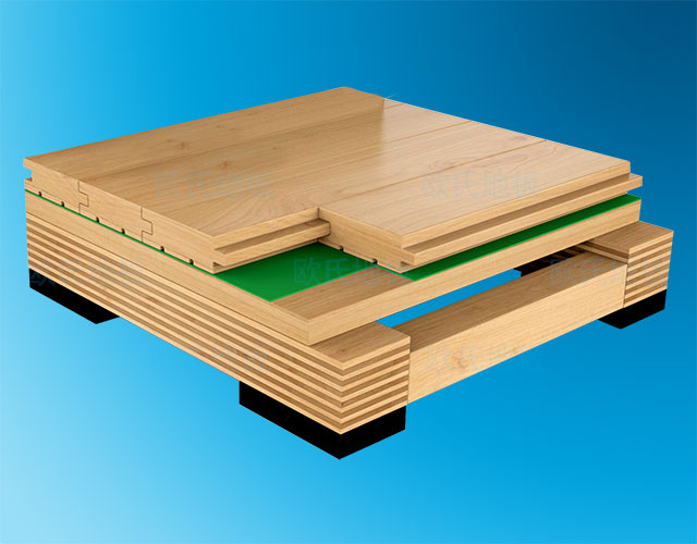 體育館木地板主輔龍骨結(jié)構(gòu)